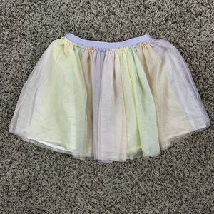 365 Kids From Garanimals Girls Sz 7 Tutu Skirt Multi-Color Gold Glitter